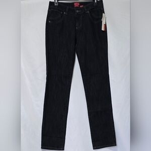 Elle Women’s Jeans, Dark Wash Straight Leg, NWT Indigo Denim, Size 2